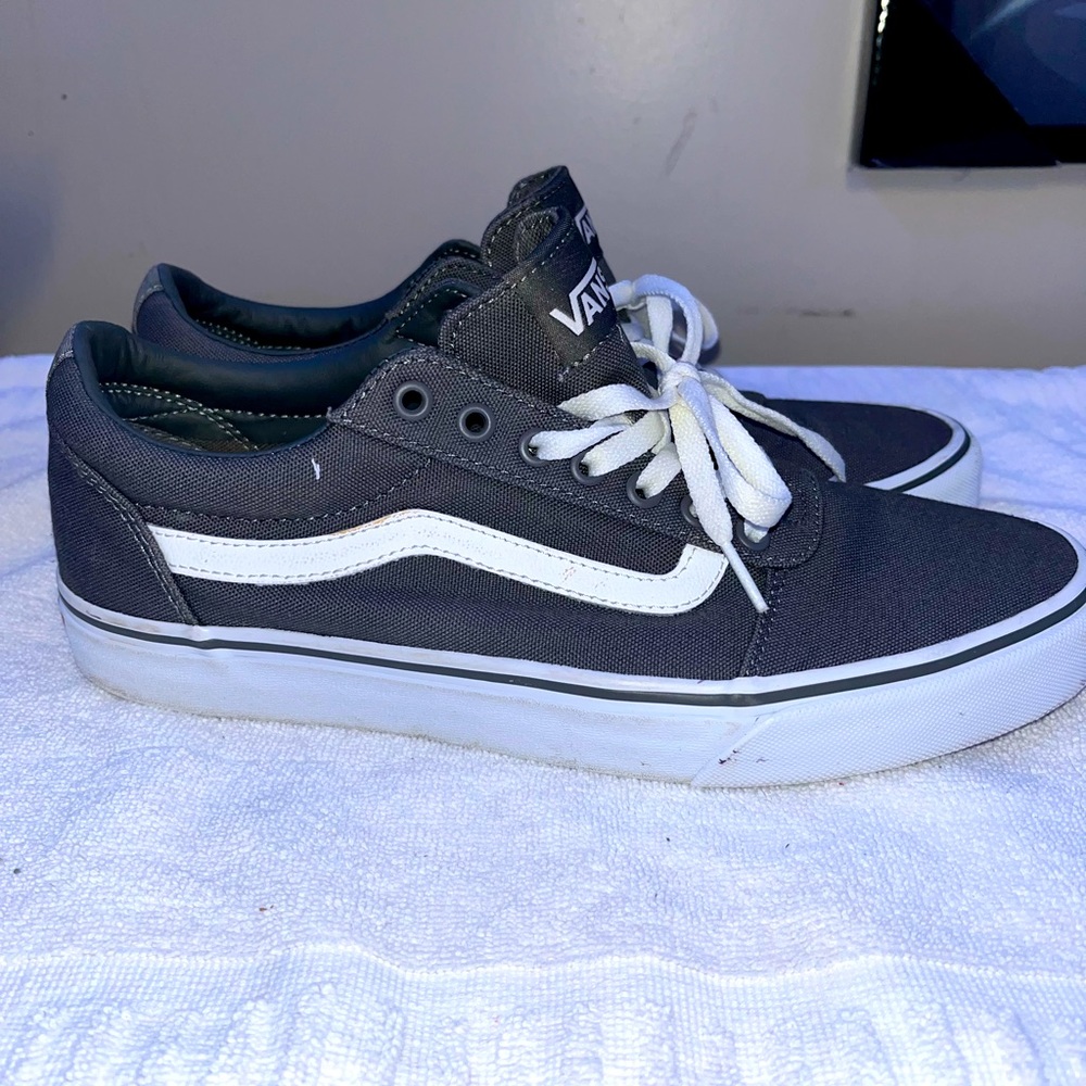 Size 10.5 gray Vans canvas sneakers